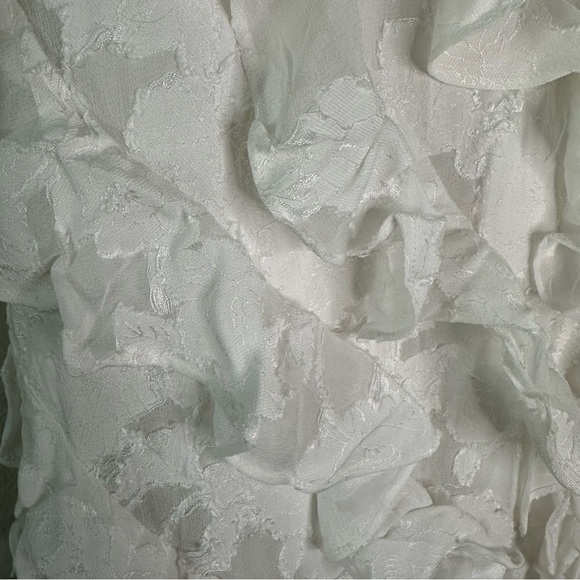 NWT BHLDN Jia Lace Gown Maxi Ruffle White Dress SZ US 14 - Picture 3 of 9